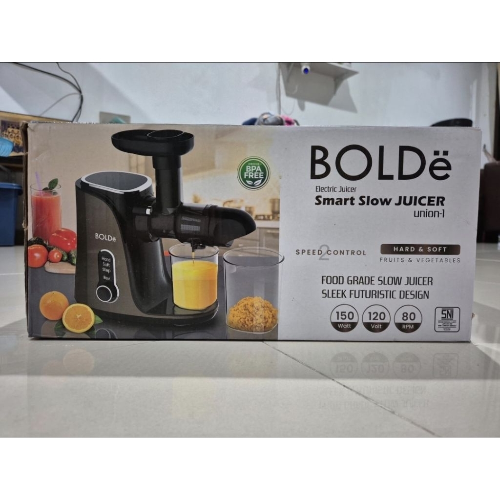 BOLDE SMART SLOW JUICER - Preloved (Pemakaian 5 bulan)