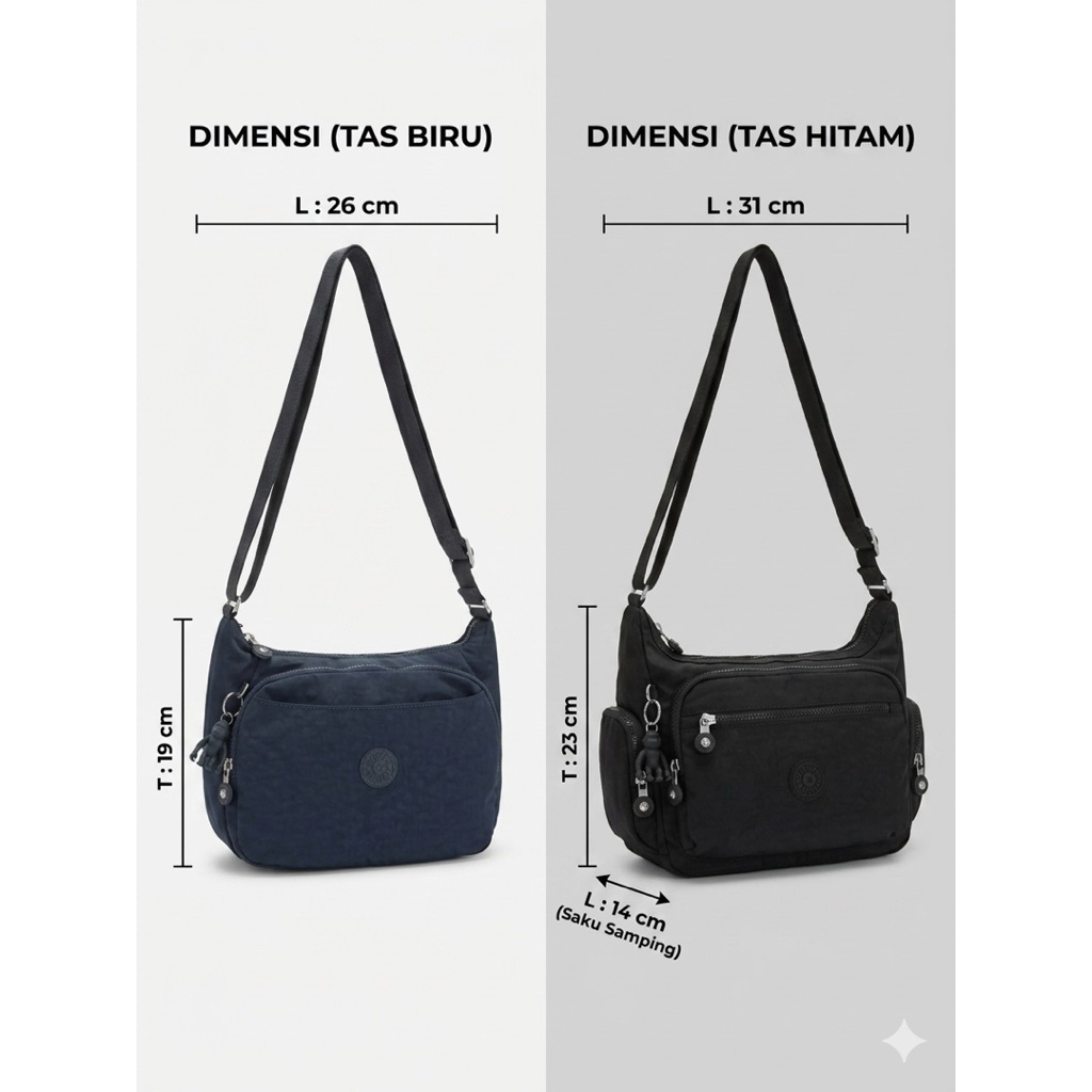 Tas slempang kipling original bergaransi 100%