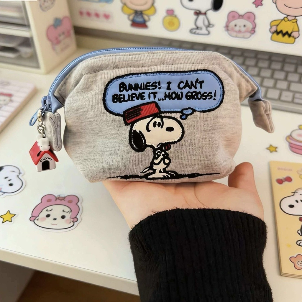 [PREORDER] Dompet Koin Kanvas Mini Snoopy – Pouch Multifungsi Cute & Portable