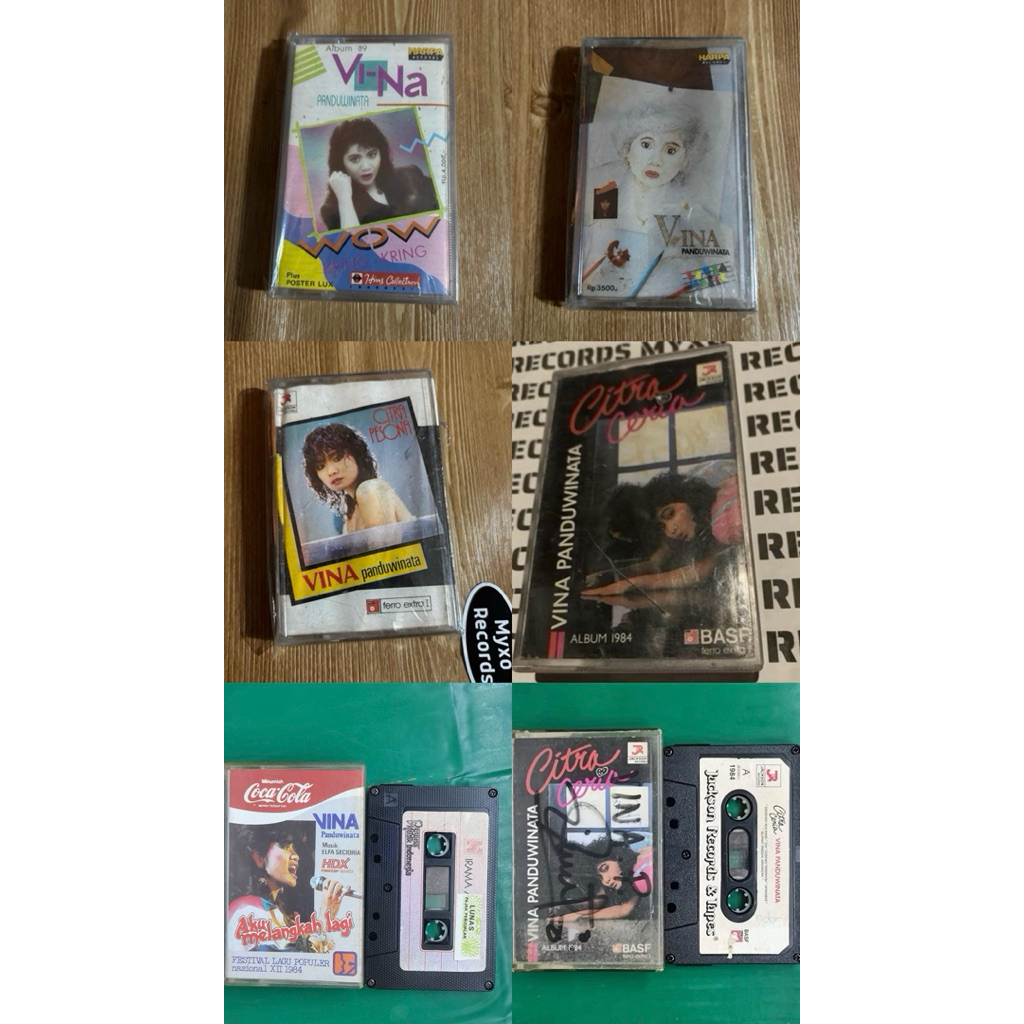 KASET PITA ORIGINAL VINA PANDUWINATA CITRA CERIA PESONA WOW AKU MELANGKAH LAGI LAGU POPULER NASIONAL