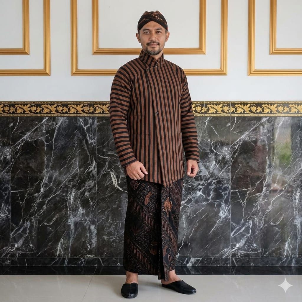 SURJAN/KEMEJA BATIK LURIK PRIA DEWASA