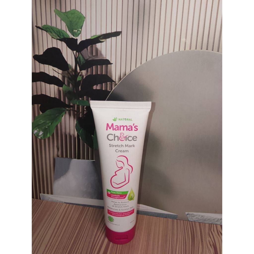 Krim Stretch Mark Mama’s Choice - Aman untuk Ibu Hamil & Menyusui, Melembapkan dan Mengurangi Gatal