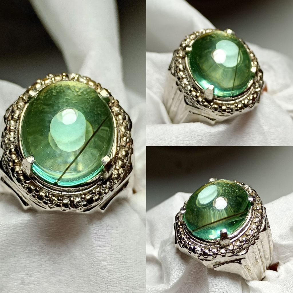 Batu cincin kinyang daun serat rambut dlm batu Z12