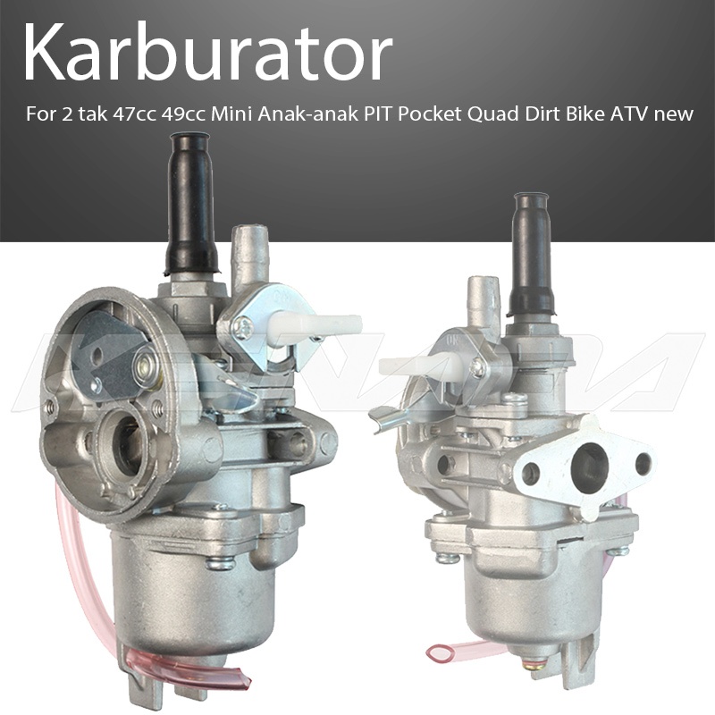Karburator mini quad atv 49cc 2 tak 47cc 49cc Mini Anak-anak PIT Pocket Quad Dirt Bike ATV new