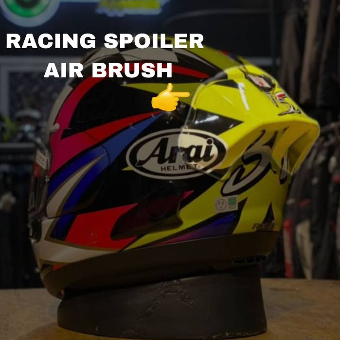 Arai Spoiler Racing Diffuser Extension RX7X Schwantz 30TH Kevin Schwantz spoiler arai motif Schwantz