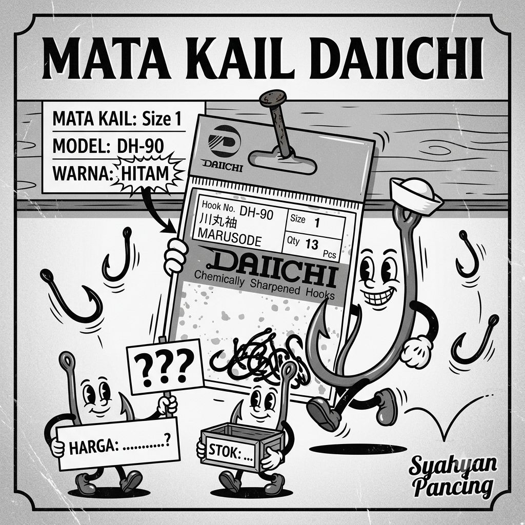 Mata Kail Daichi DH90 No 1 Tajam & Kuat - Original Daichi Japan