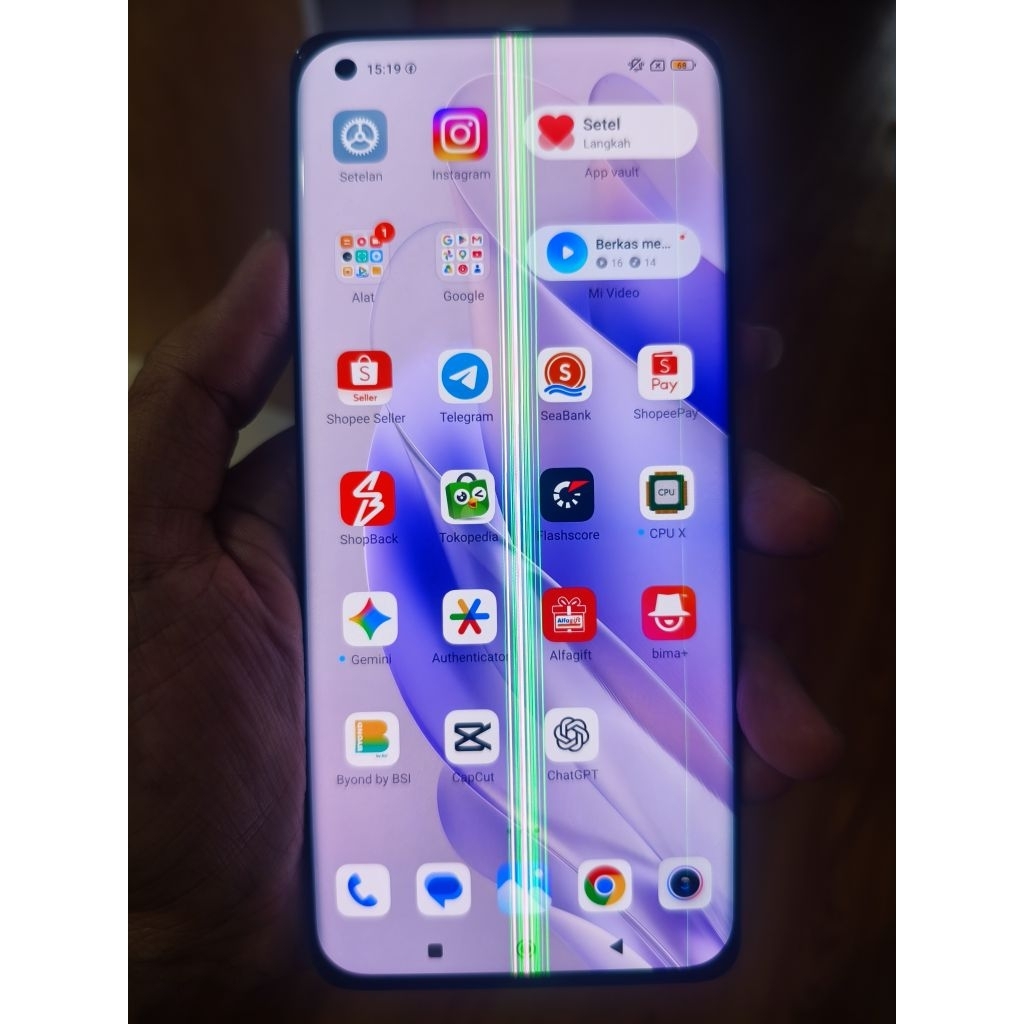 Jual LCD copotan Xiaomi 11 ultra.minus seperti di foto 