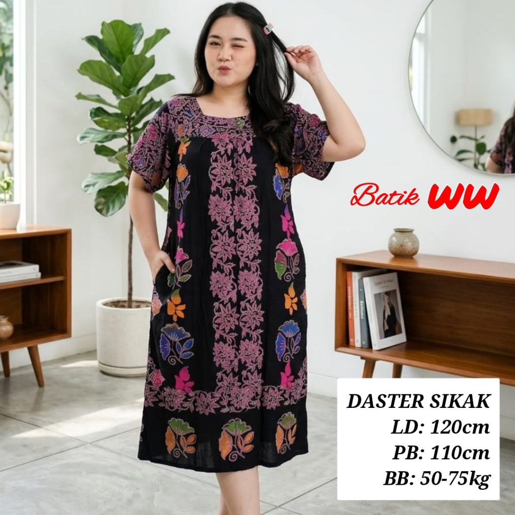 Daster Sikak Batik WW By BL Bingliang Ld120 Pb110