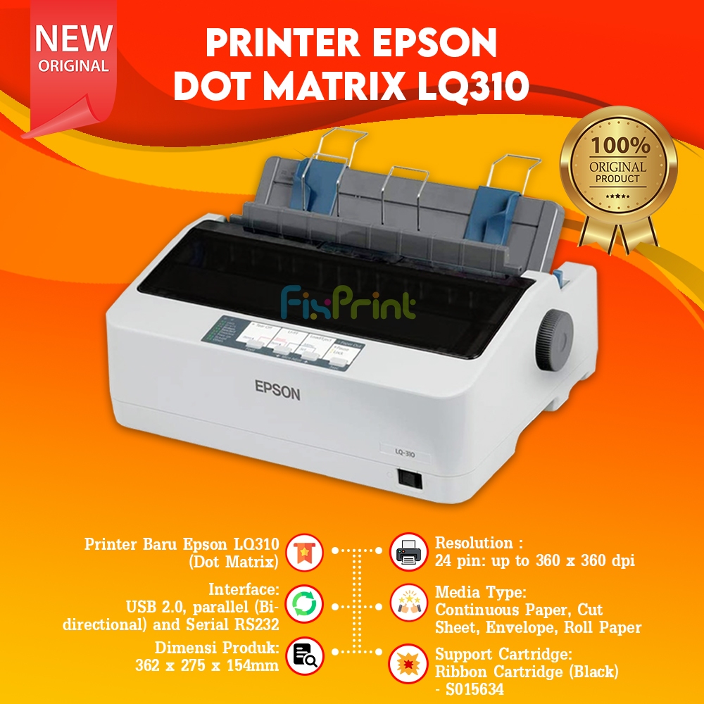 Printer Epson Print Dot Matrix LX310 LX-310 LQ310 LQ-310 | Epson Inkjet L3251 AIO A4