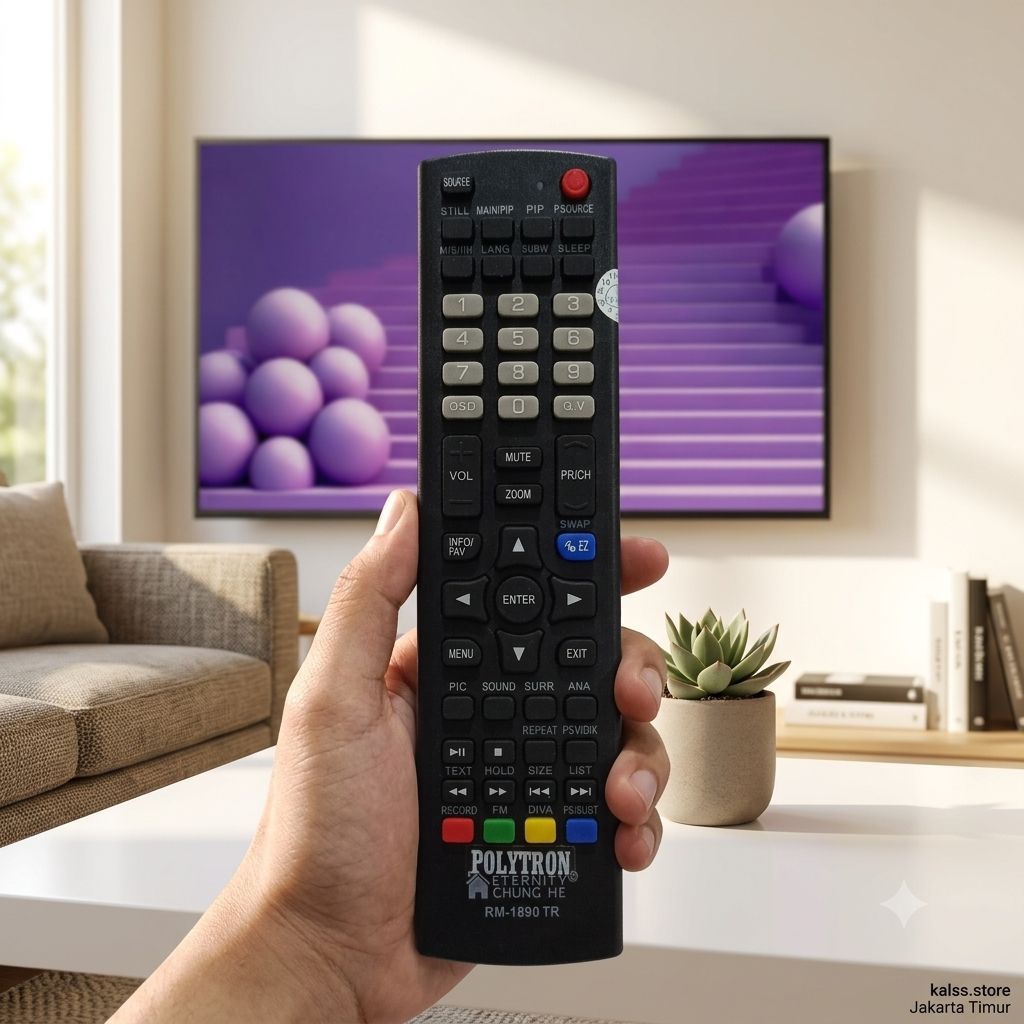 REMOTE REMOT TV POLYTRON LED LCD 811191 SEPERTI ORIGINAL