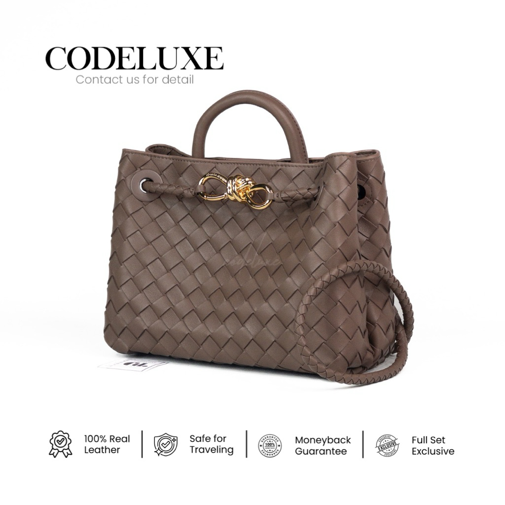 [CODELUXE] Andiamo Small Bag Lambskin Pinecone GHW