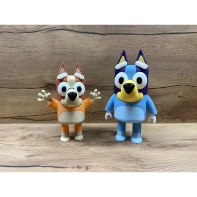 Bluey & Bingo Figure 12cm dan 15cm / Figure Karakter Bluey dan Bingo Koleksi Pajangan