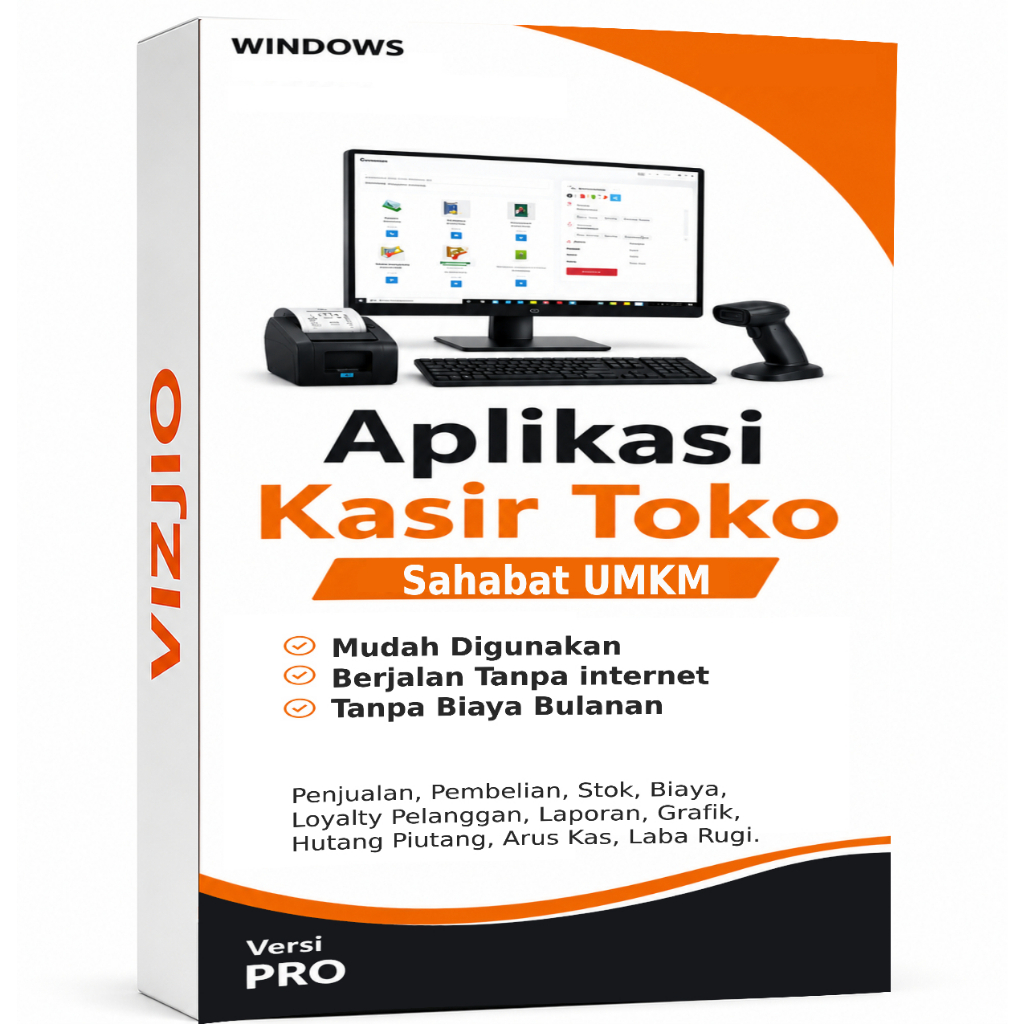 vizjio PRO Software kasir toko Program toko aplikasi kasir penjualan manajemen PENJUALAN toko bangun