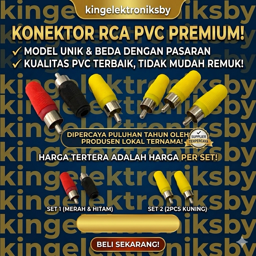 Jack rca PVC plastik jek rca