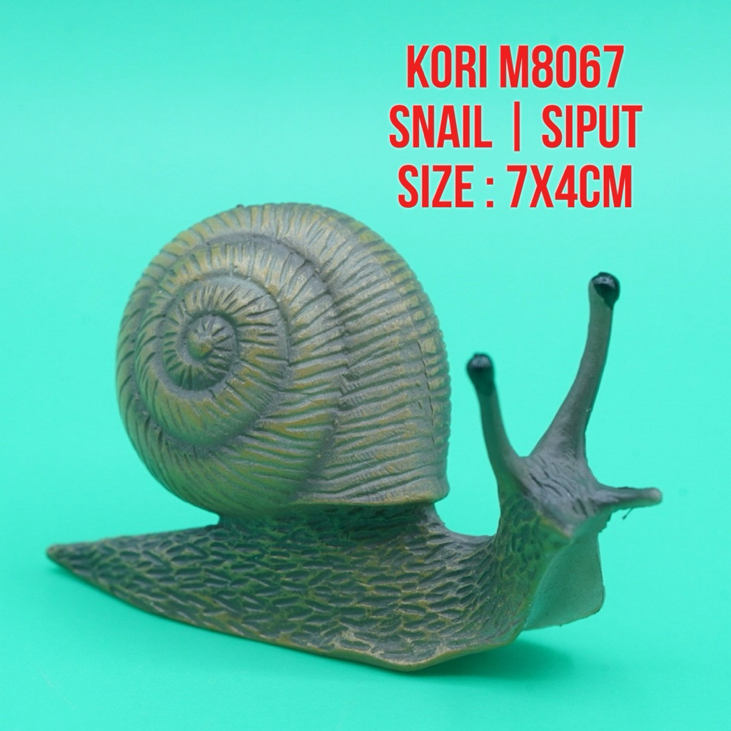 KORI M8067 Snails Snail Nail Slug Siput Bekicot Gastropoda Achatina Fulica | Mainan Figure Binatang 