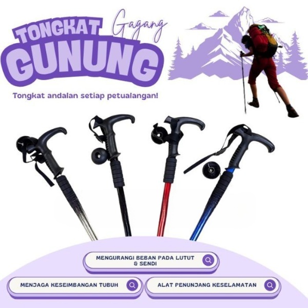 Eiger Oficial - Tongkat Daki Gunung/ Tongkat Hiking Trekking Pole