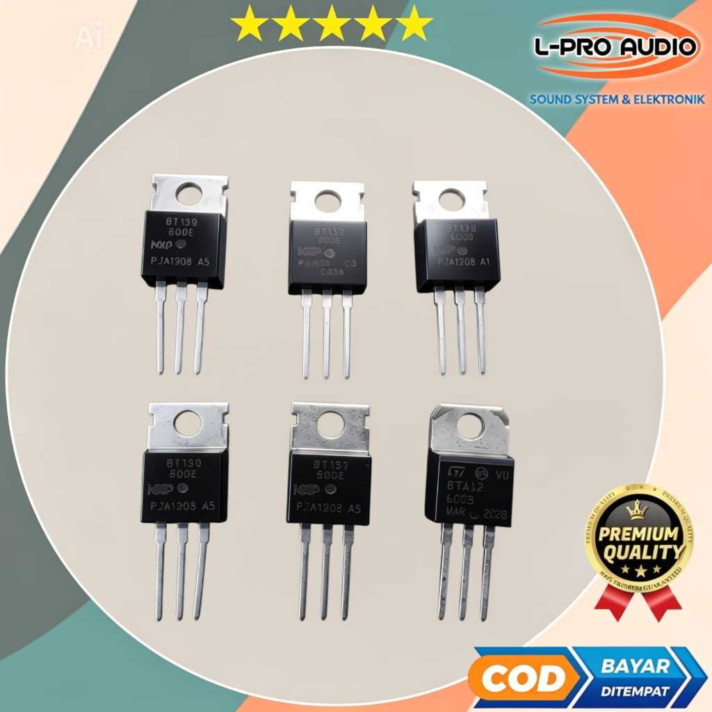 TRIAC BT 136-600, BT 137-600 , BT 139-800, BTA 12-600 Dan BT 139-600