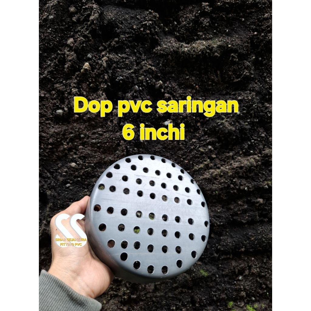 dop pvc 6 inch saringan biopori