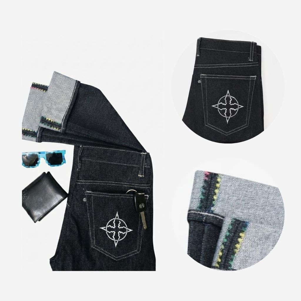 CELANA DENIM SELVEDGE BLACK