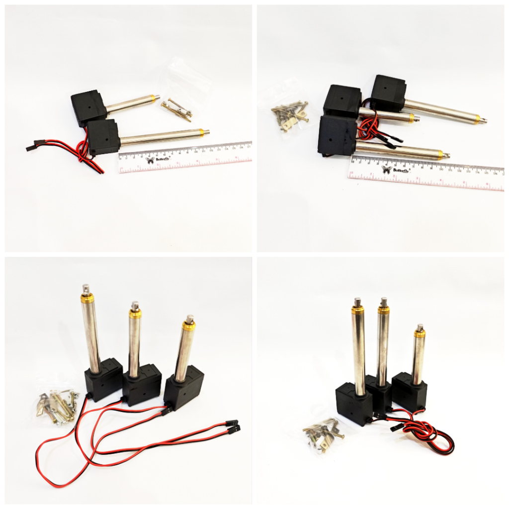 part up grade rc excavator Huina 1550 1535-1 1592 1593 lengan hidrolik penggerak - metal arm driving