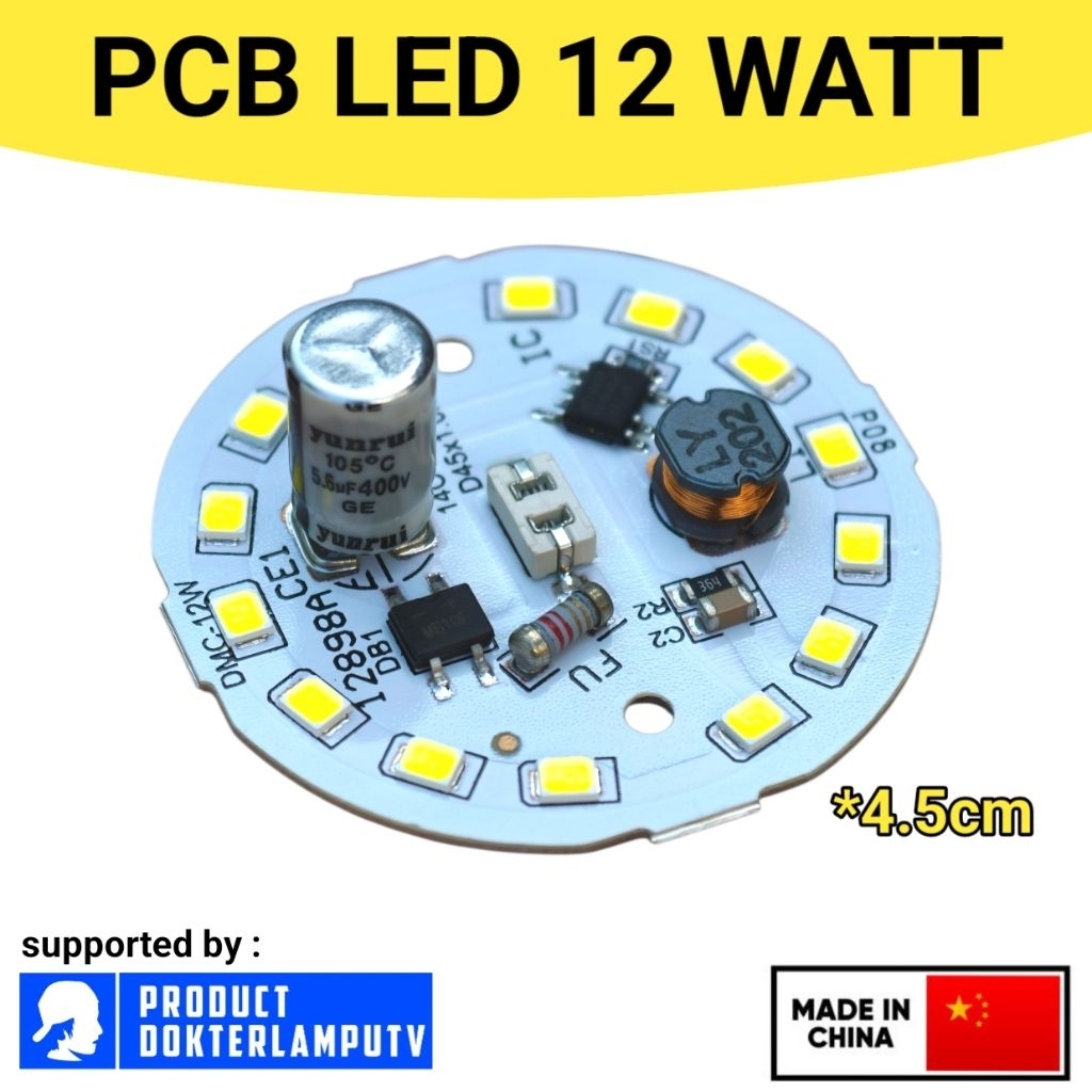 PROMO LED AC DOB 12W SANGAT TERANG DAN EKONOMIS