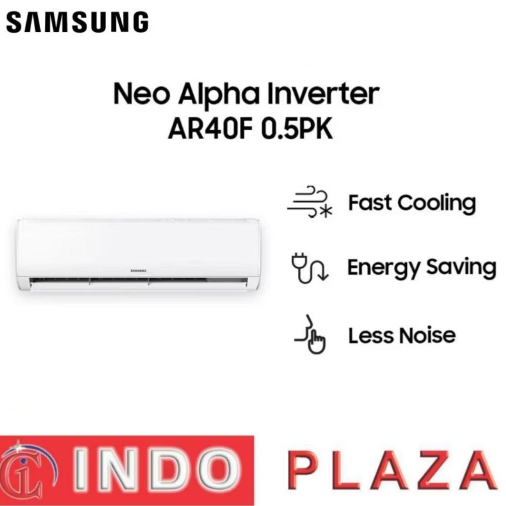 [MEDAN] AC SAMSUNG 1/2 PK NEO ALPHA INVERTER | FAST COOLING AR40F05D0AMNSE