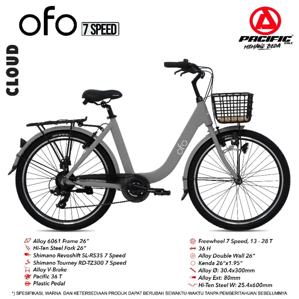 sepeda uk 26 mini pacific ofo