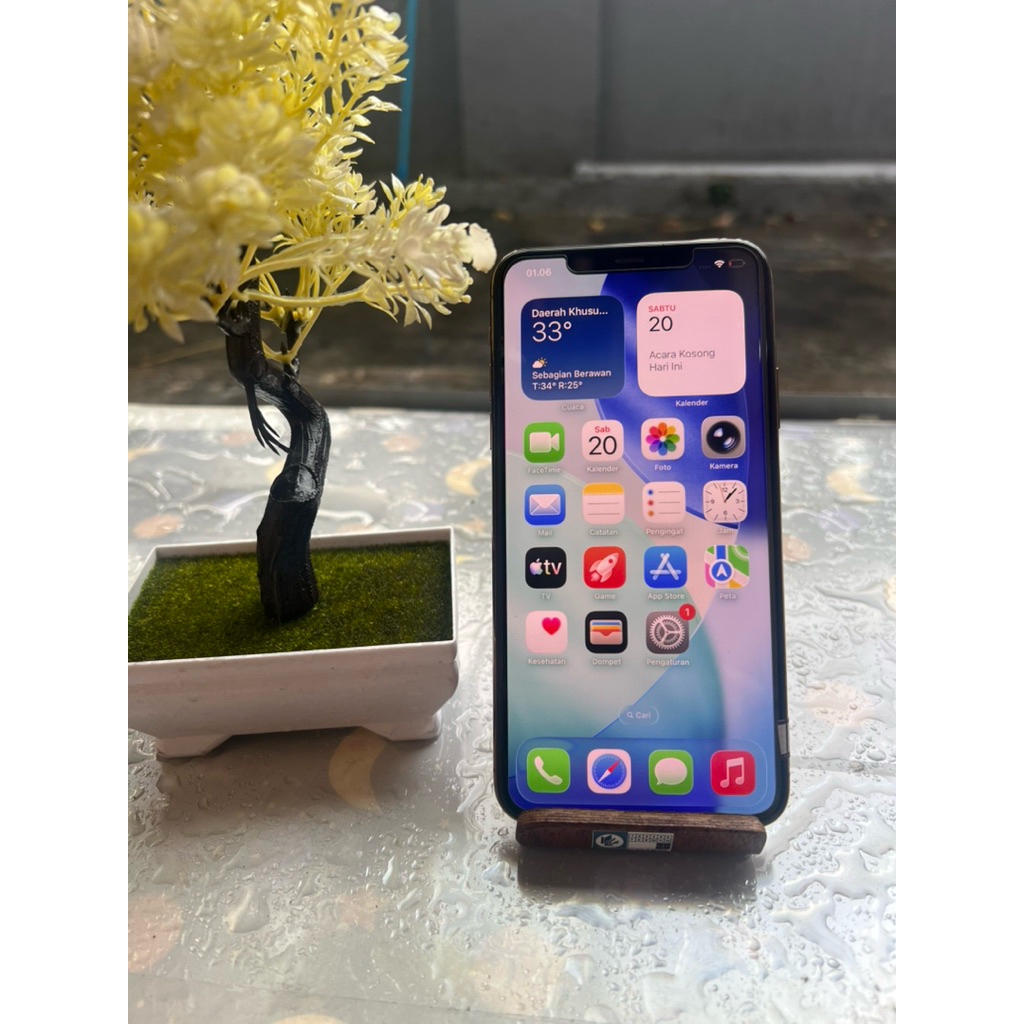 Iphone 11 Pro Max 256 Beacukai imei permanent (imei 1 &2 terdaftar semua) ada notif baterai abis gan