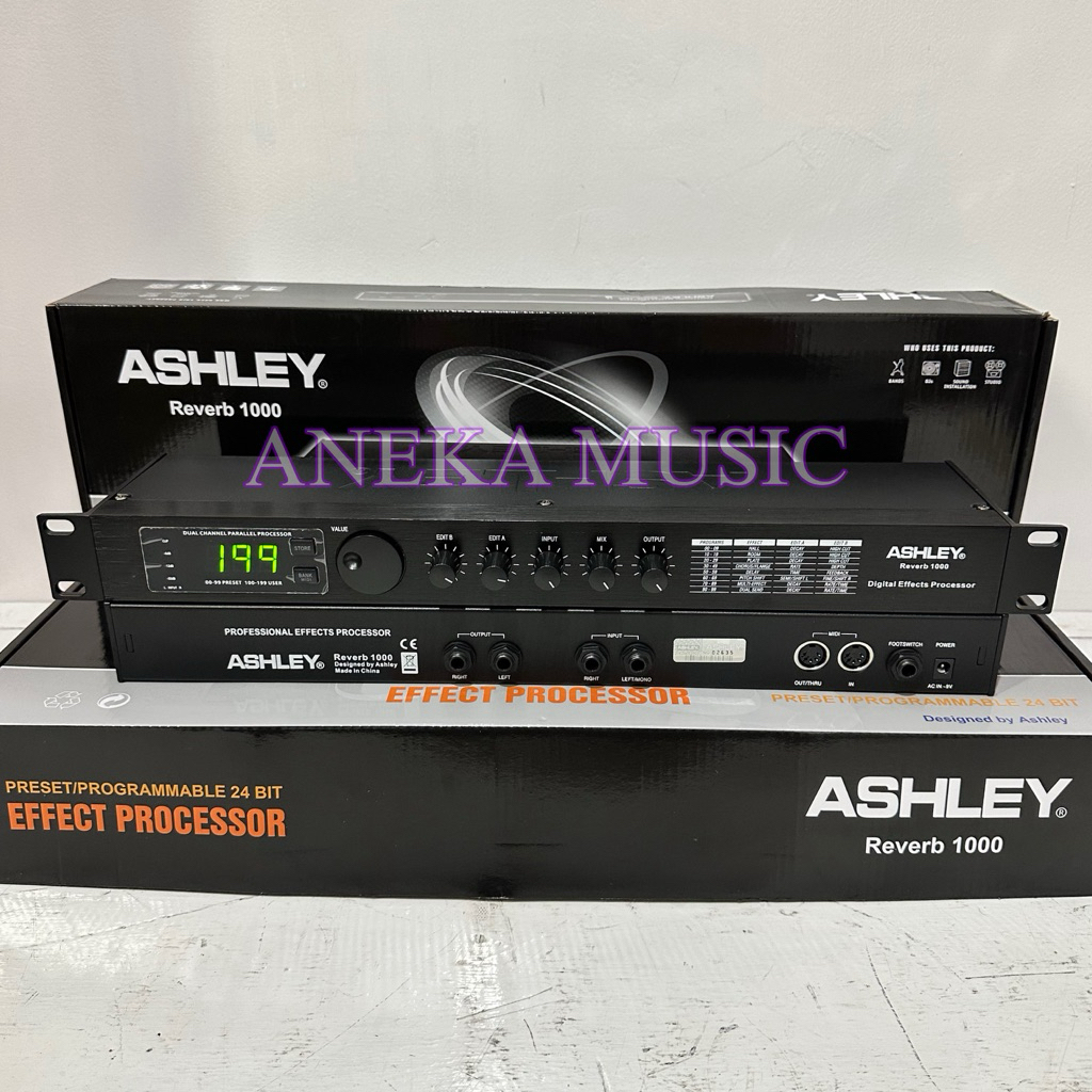 effect vokal Ashley Reverb1000 Original ashley reverb 1000 ( Bisa COD )