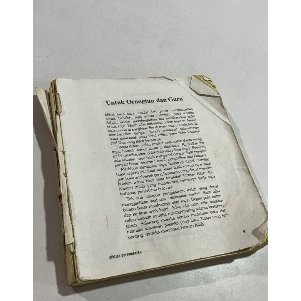 preloved buku anak kisah kisah tokoh alkitab bergambar