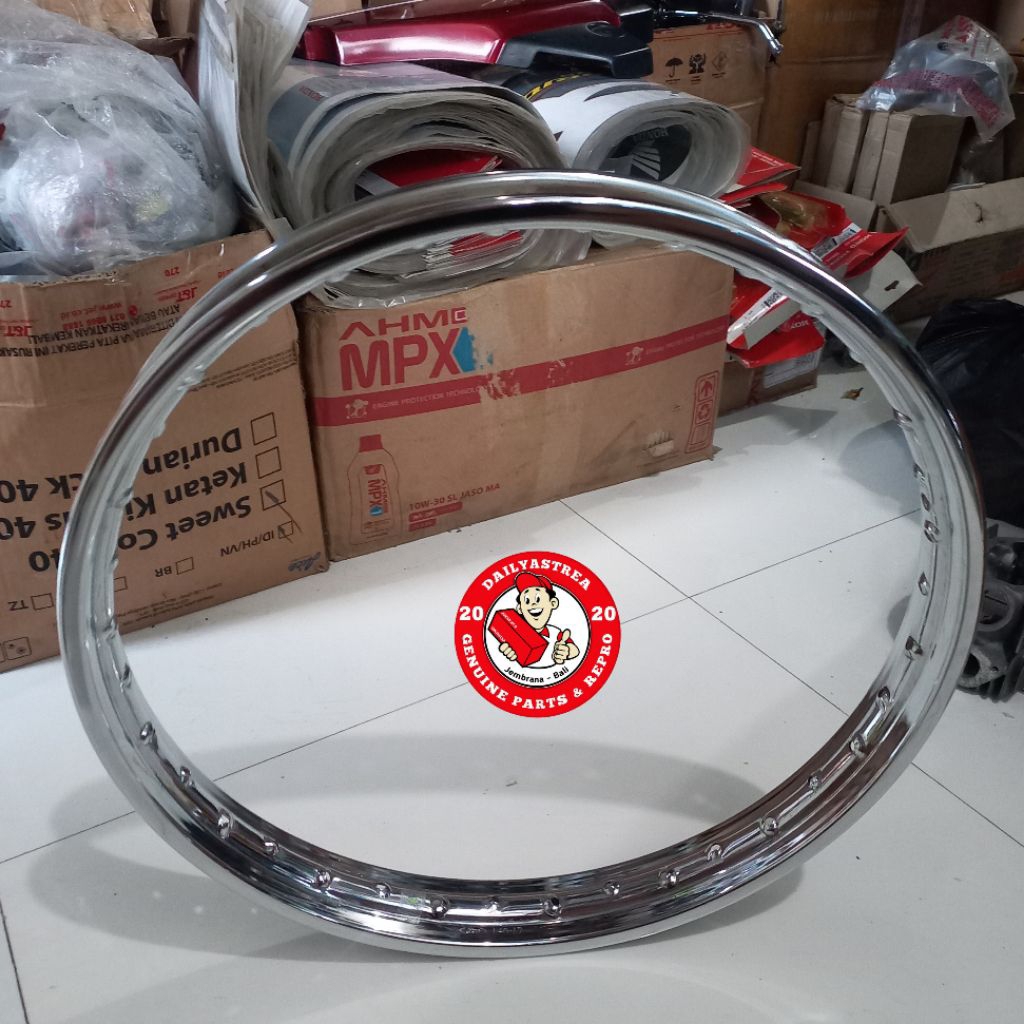 VELK VELG RUJI JARI HM TENGAH 17 X 1.40 HONDA C70 C700 C800 ASTREA STAR PRIMA GRAND LEGENDA ORIGINAL