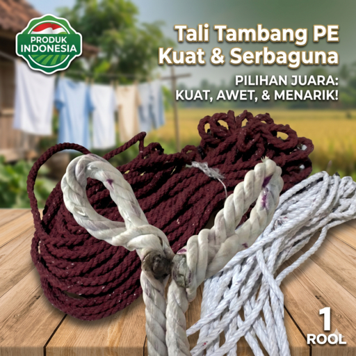 Tali Tambang Nylon/PE Tebal - Tali Pengikat Kuat & Awet Serbaguna
