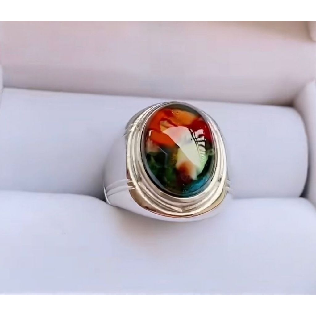 cincin batu pancawarna Edong garut