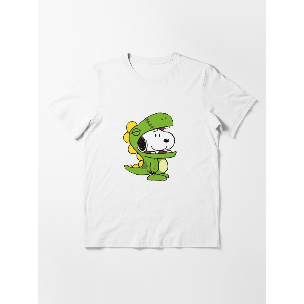 Cute Snoopy in Green Dinosaur Onesie Essential T-Shirt