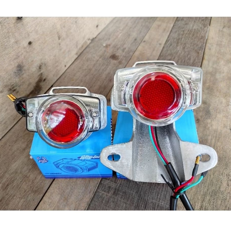 STOPLAMP MONKEY Cover CNC SET PANGKON CB BSA IMPORT BORNFREE STOP LAMP MONKAY MIKA MICA SMOKE CLEAR 