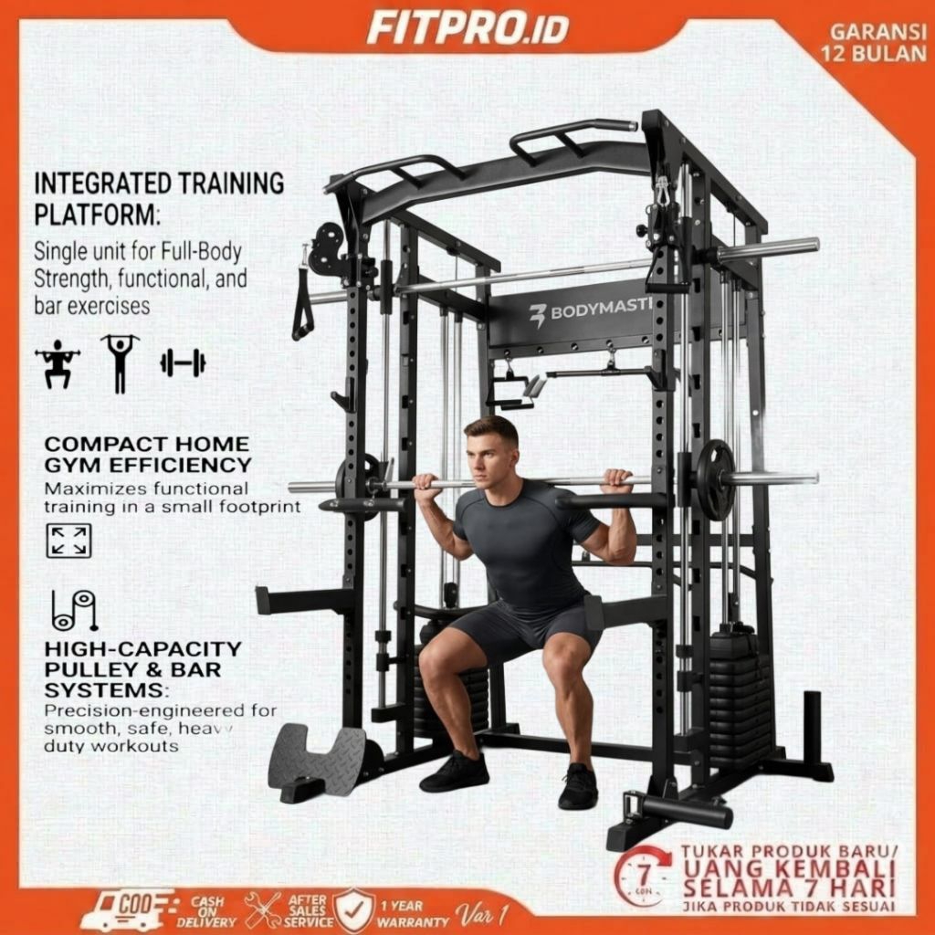 Multi Power rack Total fitnes(Original)Power rack-Smite machine gym