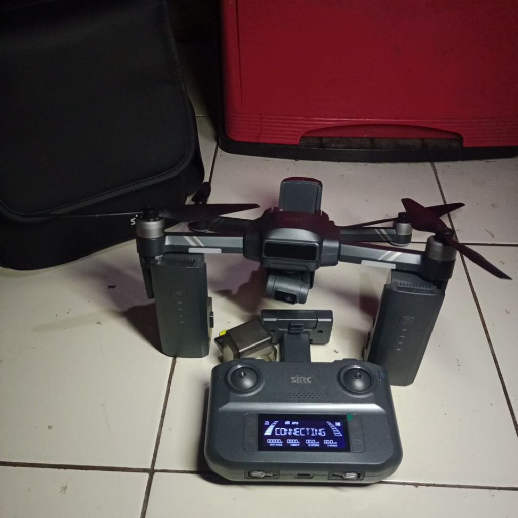 Drone sjrc f22 S3 bekas normal siap pakek durasi 30menit masing" baterai