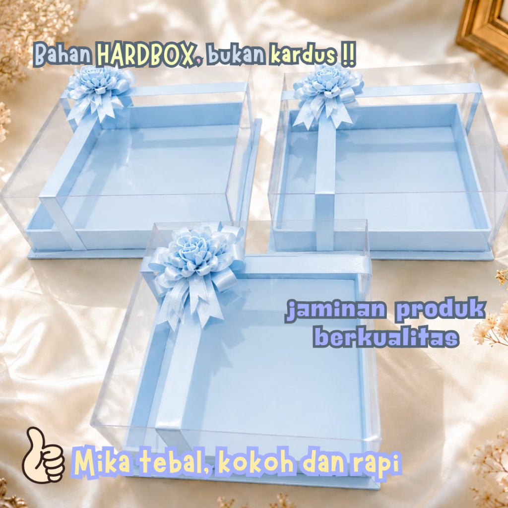 BOX HANTARAN KUE ISI 3 // HARDBOX KUE MIKA// HARDBOX MIKA