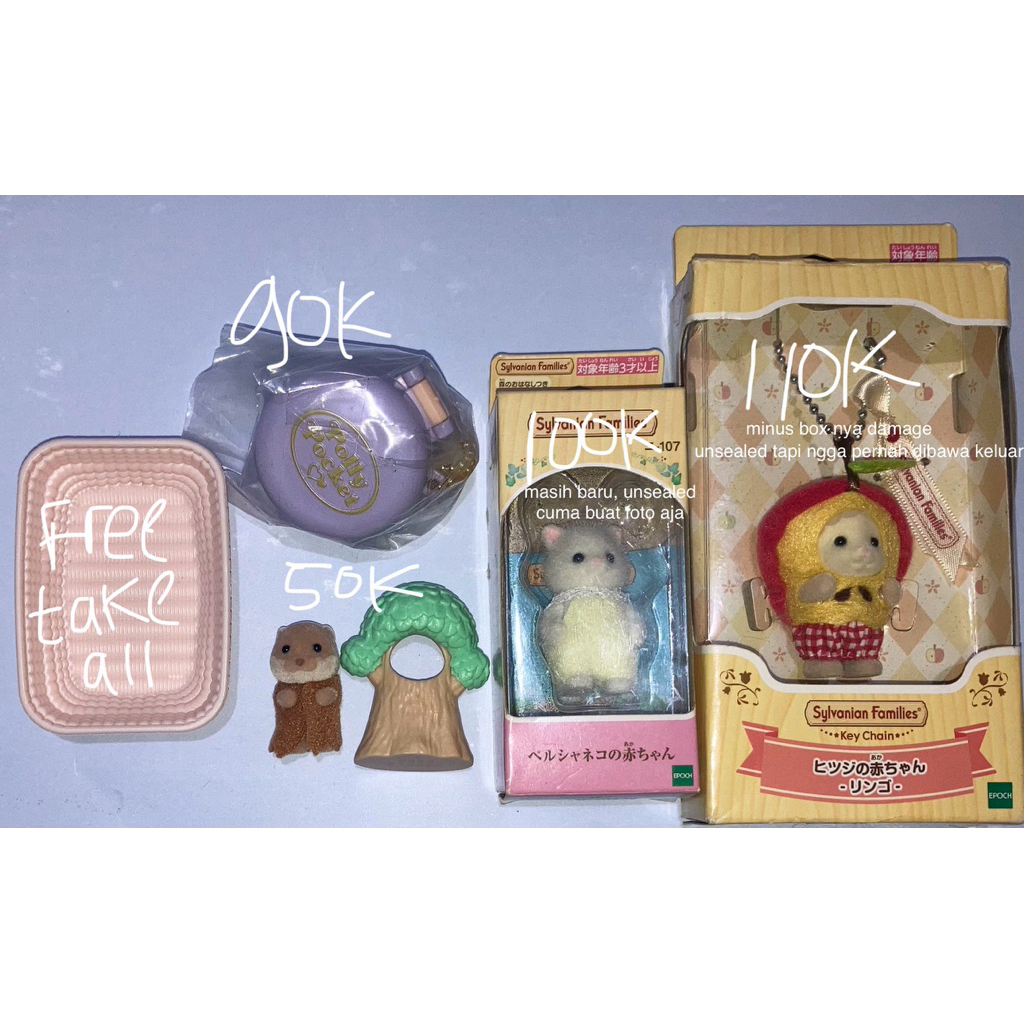 [BACA DESKRIPSI] sylvanian families gashapon gacha polly pocket
