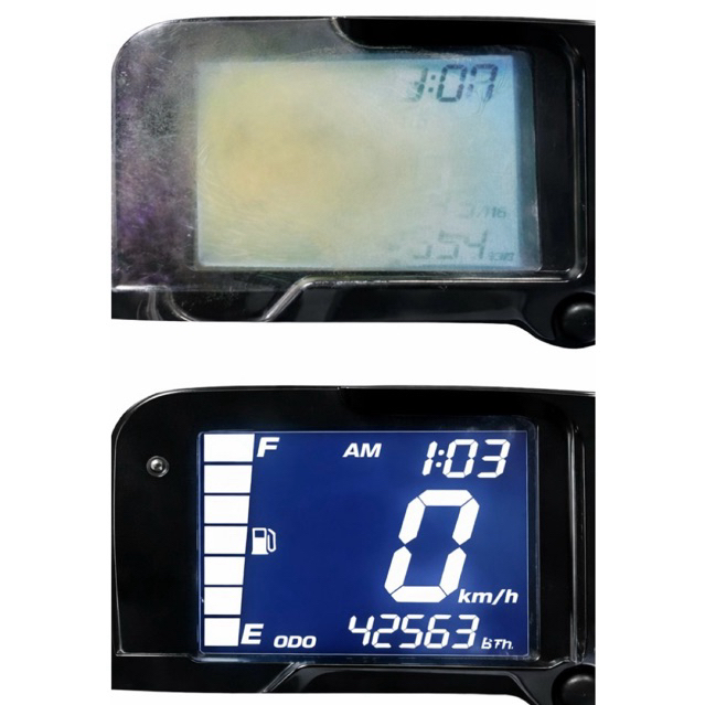 Polarizer LCD Speedometer Megapro Mono Shock Original [ Solusi Sunburn ]
