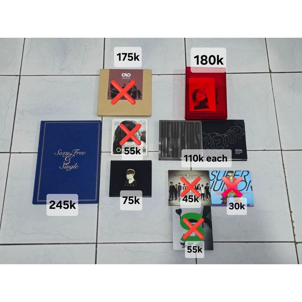 [READY INA] UNSEALED KPOP ALBUM SUJU,INFINITE,BOA,IKON,TVXQ