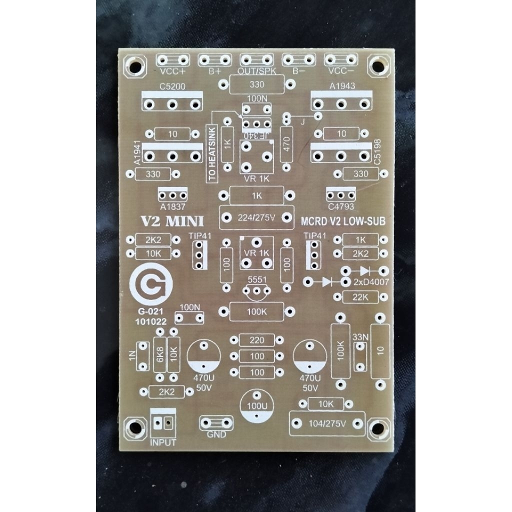 PCB MCRD V2 Mini Low Sub Fiber FR4