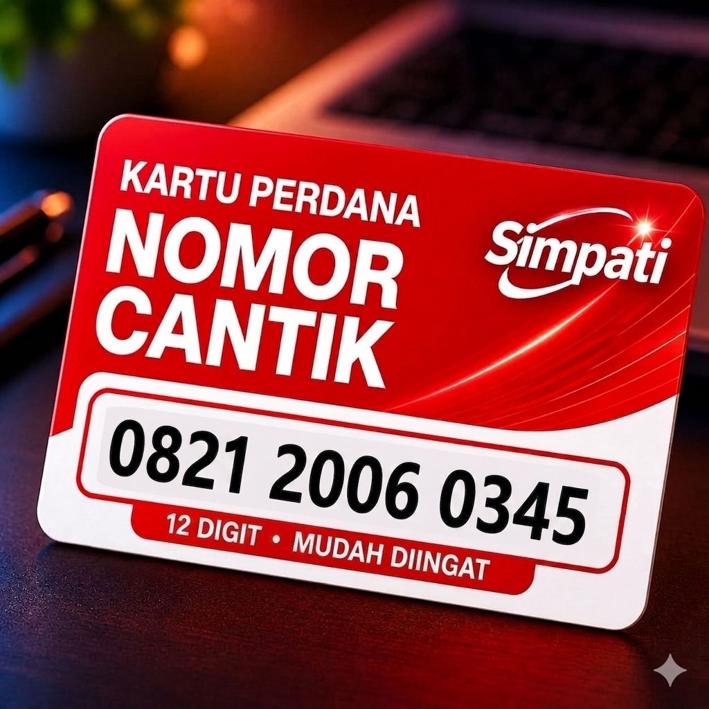 Nomor cantik simpati super rapih nomer cantik Telkomsel 345
