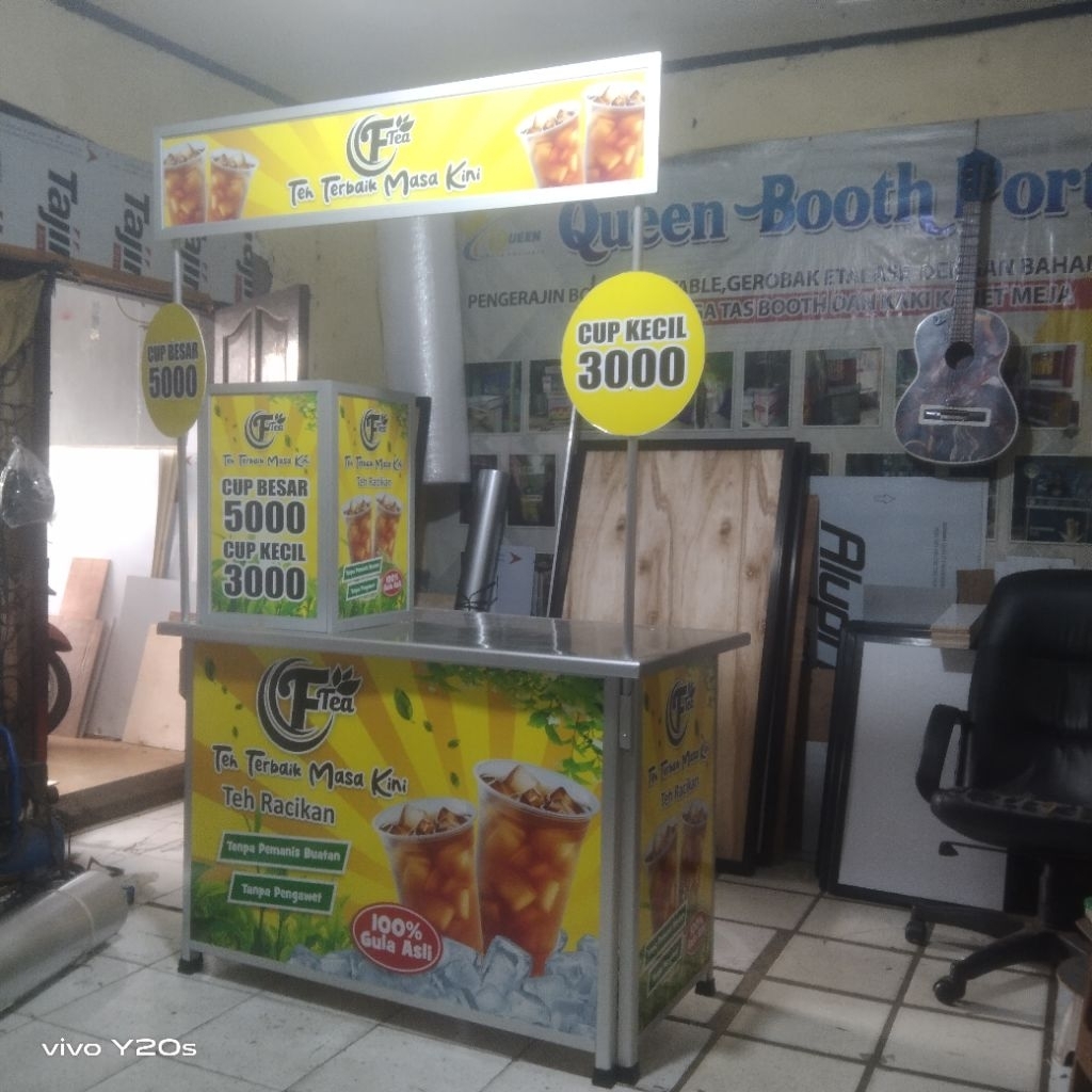 Booth Lipat ukuran 120x60cm
