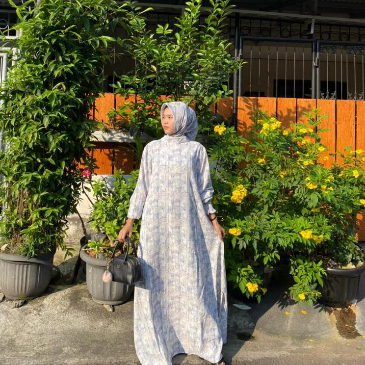 GAMIS ABSTRAK 2 SATU SET HIJAB