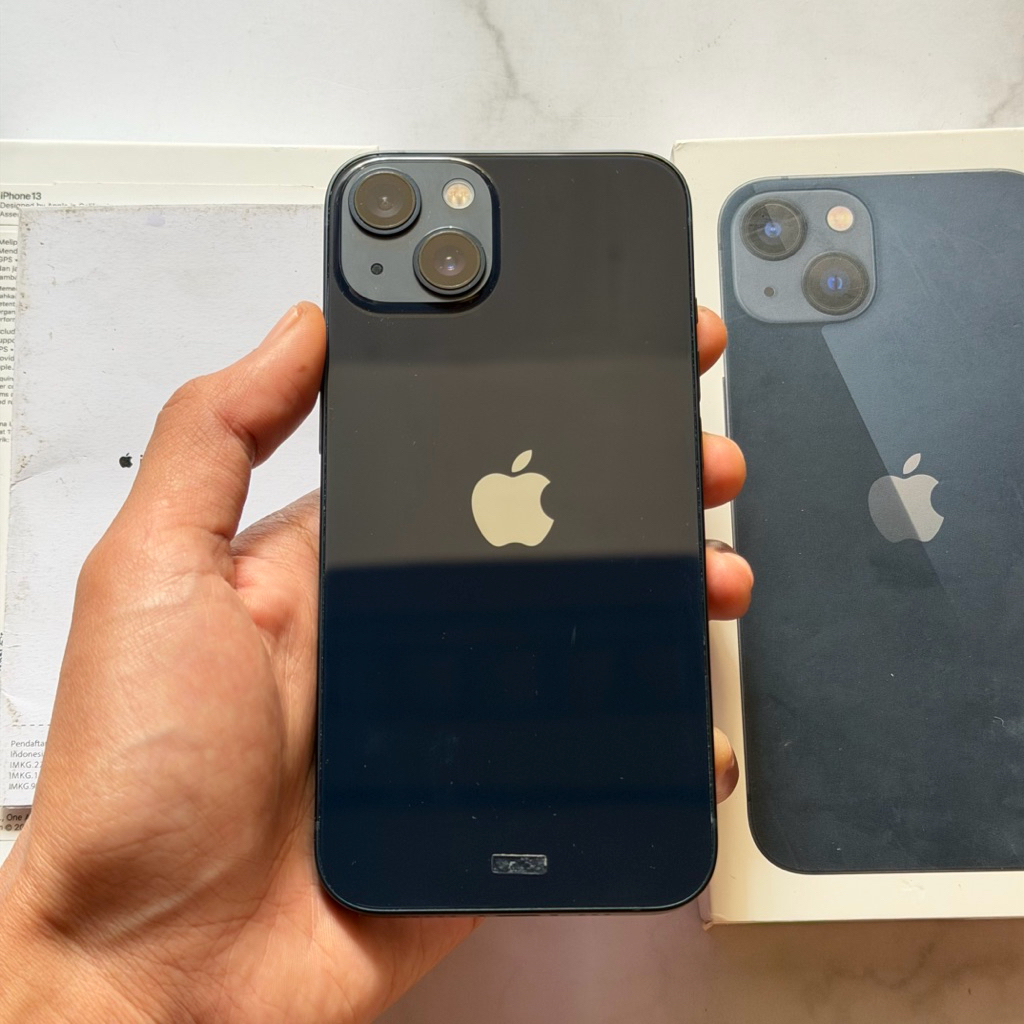 iPhone 13 128GB iBox Second Fullset Original Midnight