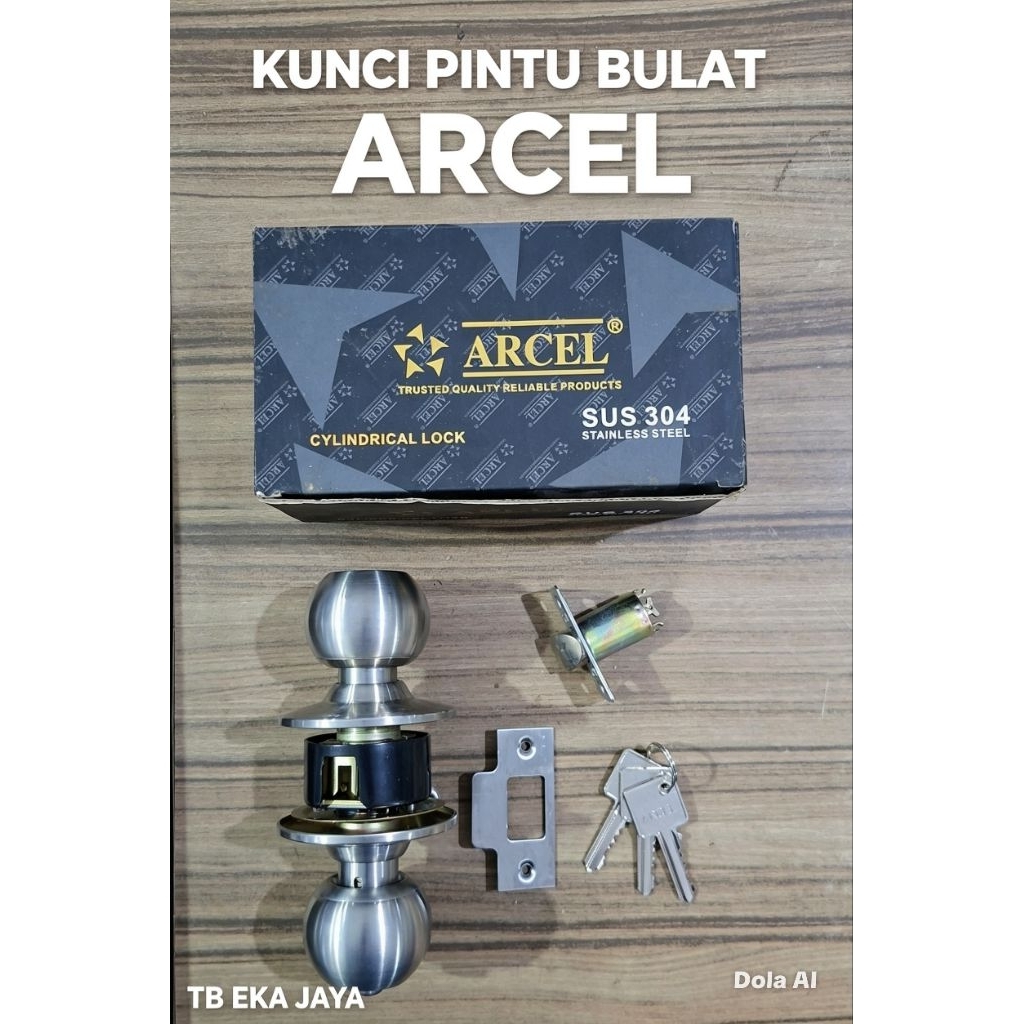 Kunci Pintu Bulat Handle Pintu Bulat Kunci Kamar Mandi ARCEL