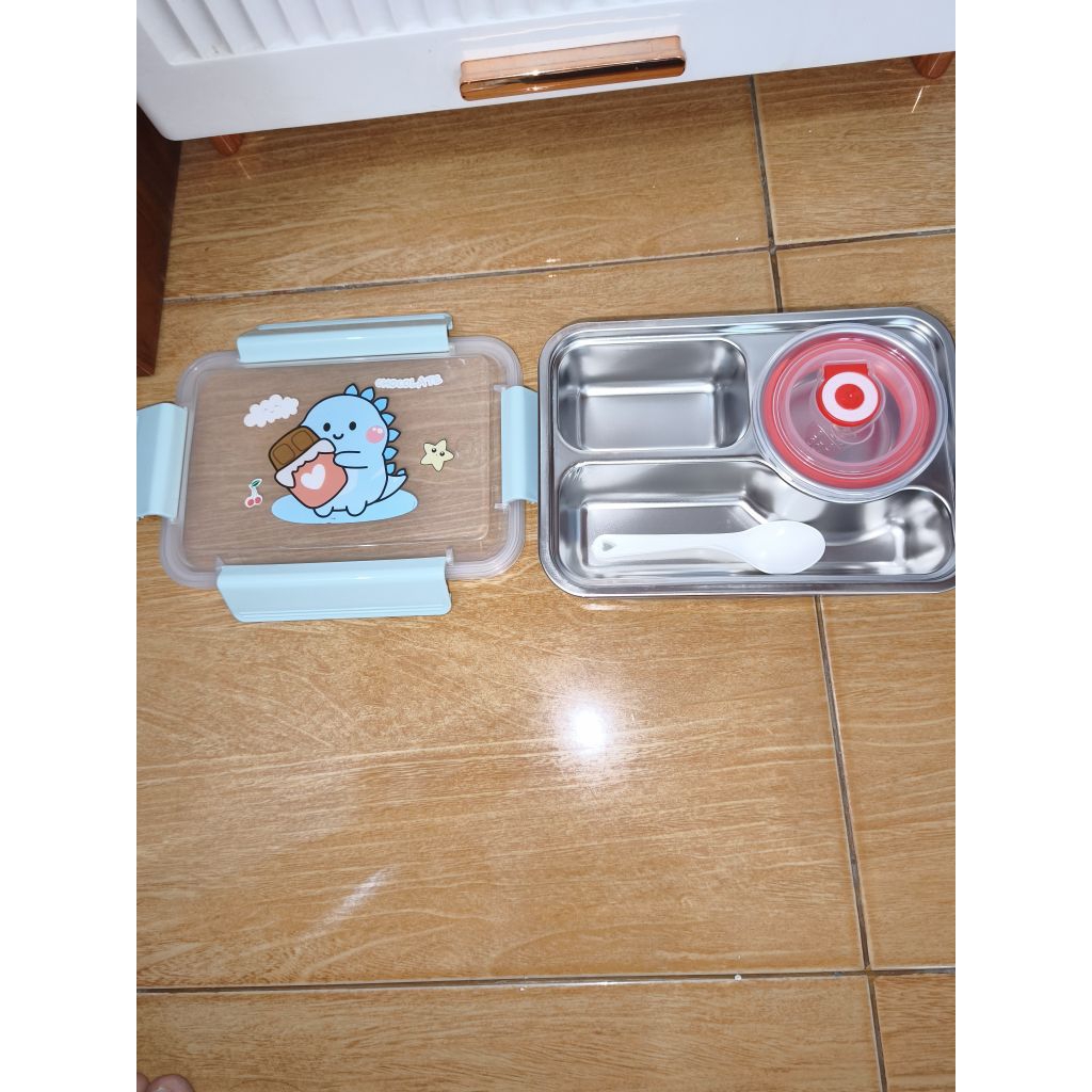 PRELOVED SET KOTAK BEKAL STAINLESS