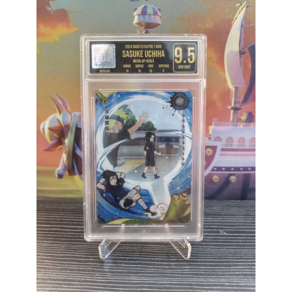 Kartu Naruto Kayou Original Grading 9,5 EGS BP Sasuke NRZ06-BP-029L4