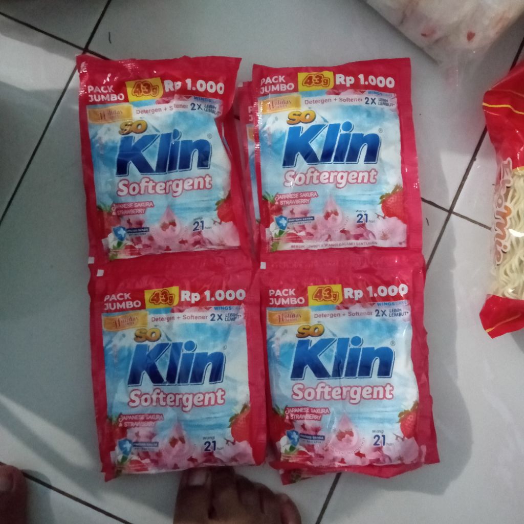 So Klin Softergent Bubuk - 6 Sachet